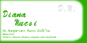 diana mucsi business card